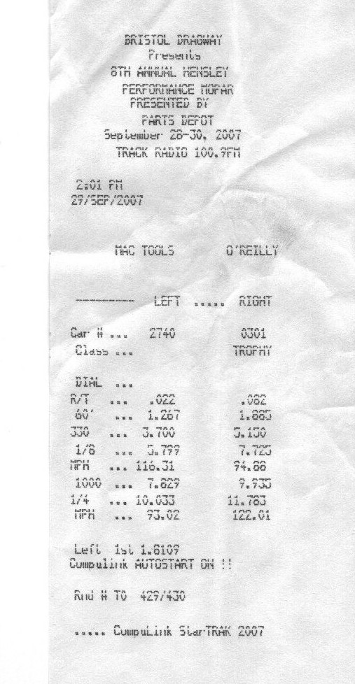 1987  Dodge Shelby Charger GLHS SHELBY Timeslip Scan